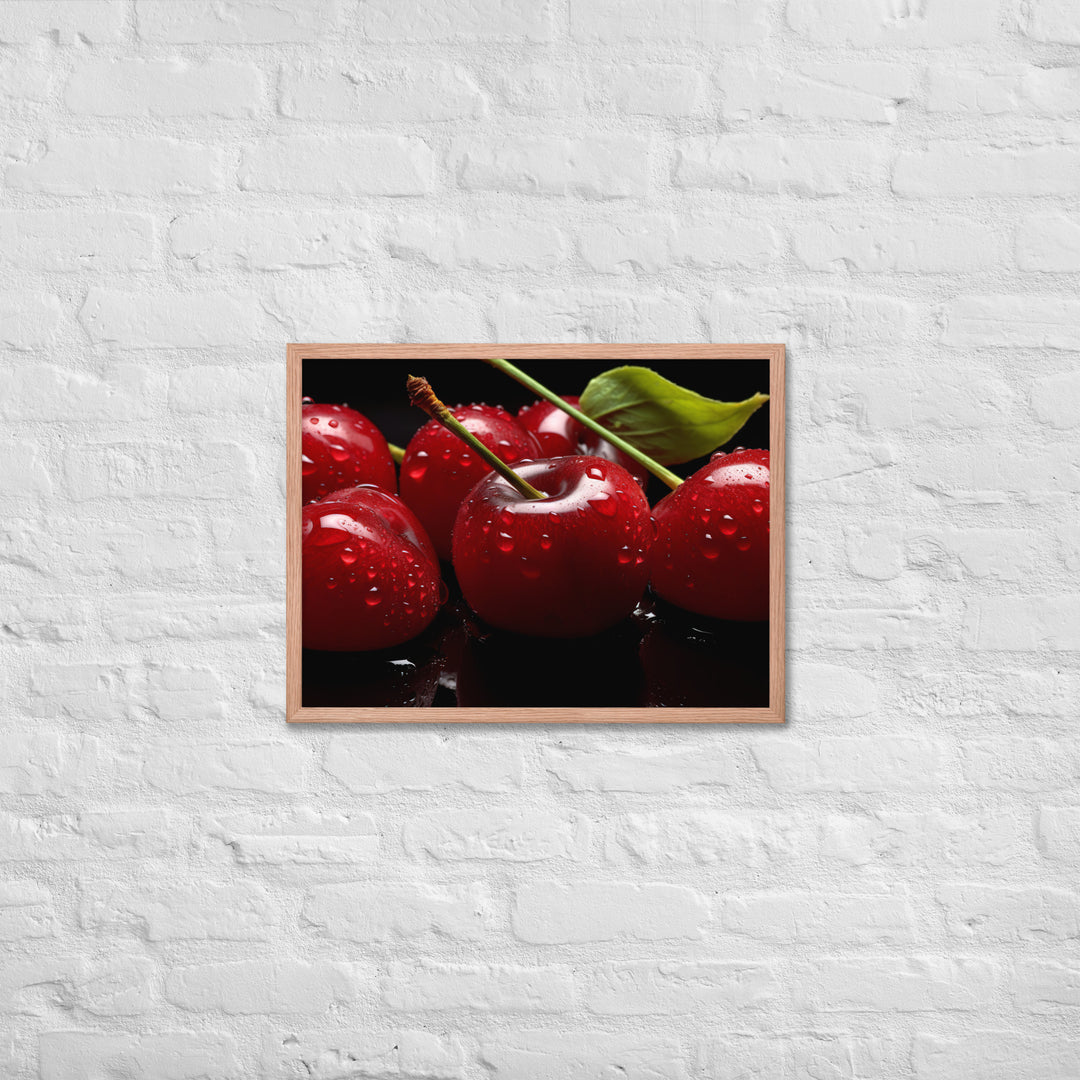 Cherry Framed poster 🤤 from Yumify.AI