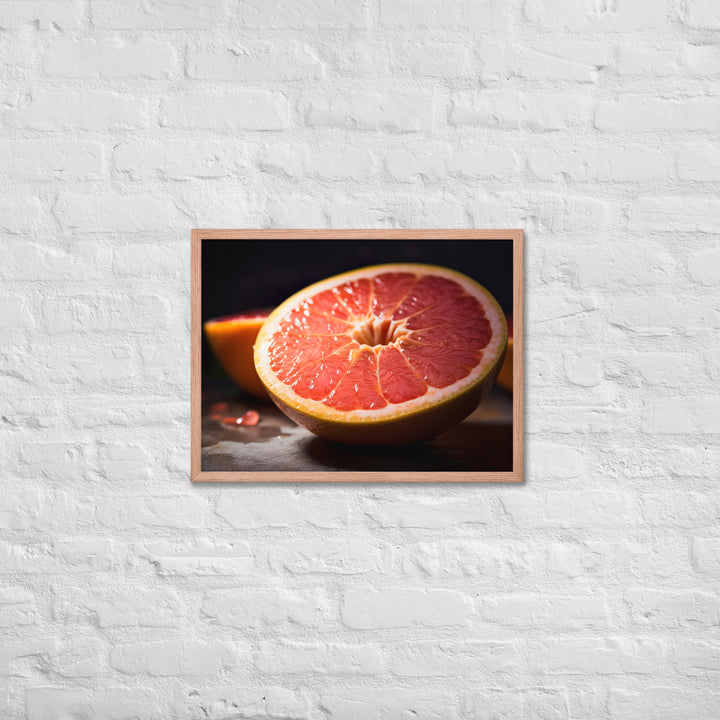 Pink Citrus Sunrise Framed poster 🤤 from Yumify.AI