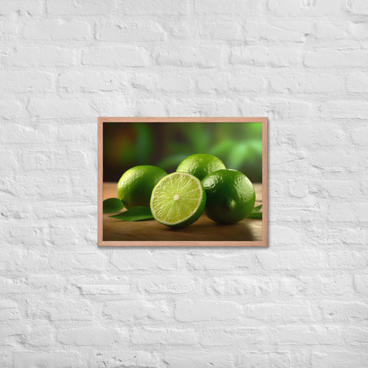 Zesty Limes Framed poster 🤤 from Yumify.AI