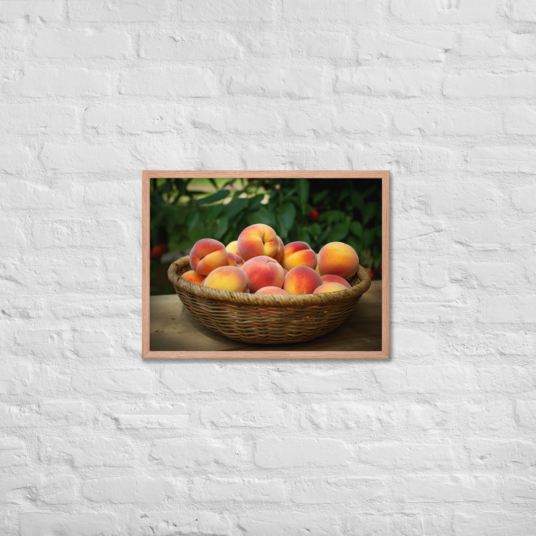 Peach Cobbler Framed poster 🤤 from Yumify.AI