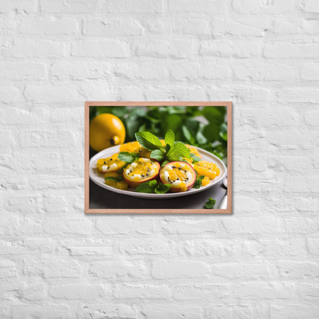 Sensational Citrus Framed poster 🤤 from Yumify.AI