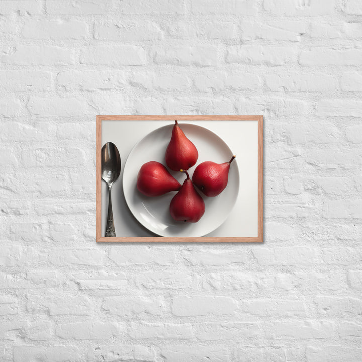 Red Anjou Pears Framed poster 🤤 from Yumify.AI