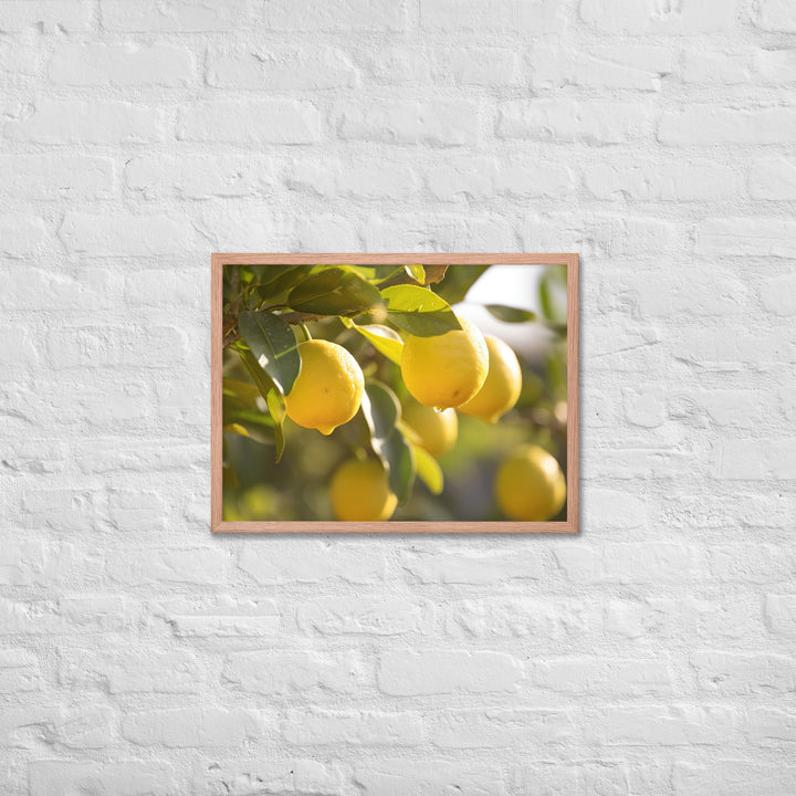 Lemon Tree Framed poster 🤤 from Yumify.AI