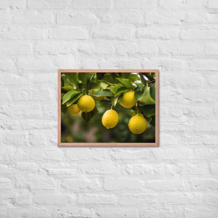 Lemon Tree Framed poster 🤤 from Yumify.AI