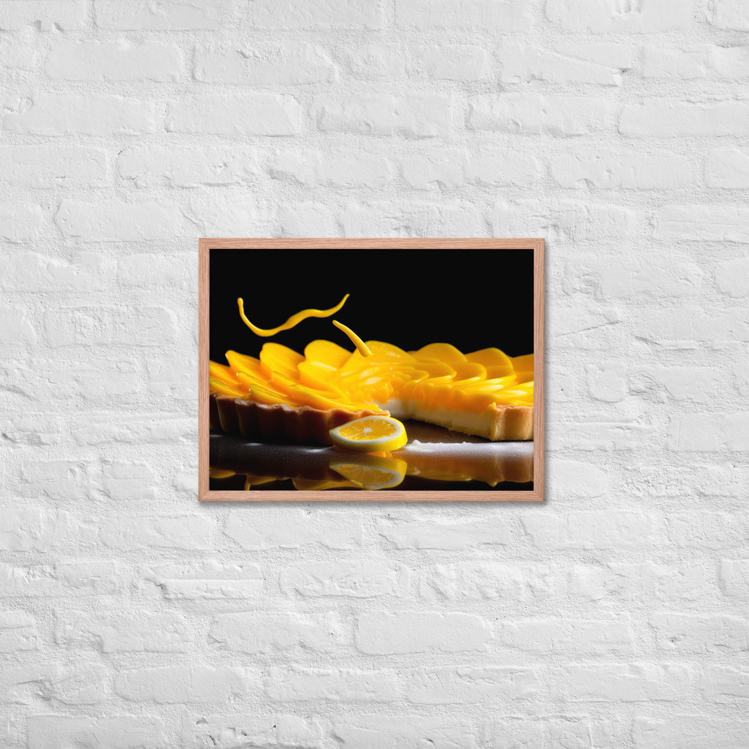 Lemon Tart Framed poster 🤤 from Yumify.AI