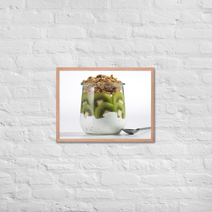 Kiwi Yogurt Parfait Framed poster 🤤 from Yumify.AI