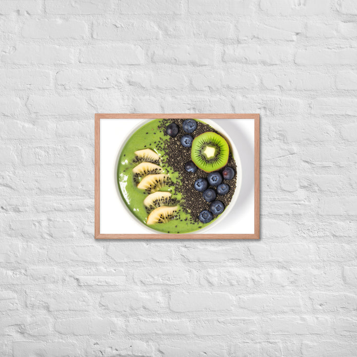 Kiwi Smoothie Bowl Framed poster 🤤 from Yumify.AI