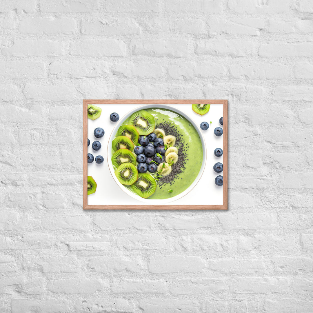 Kiwi Smoothie Bowl Framed poster 🤤 from Yumify.AI