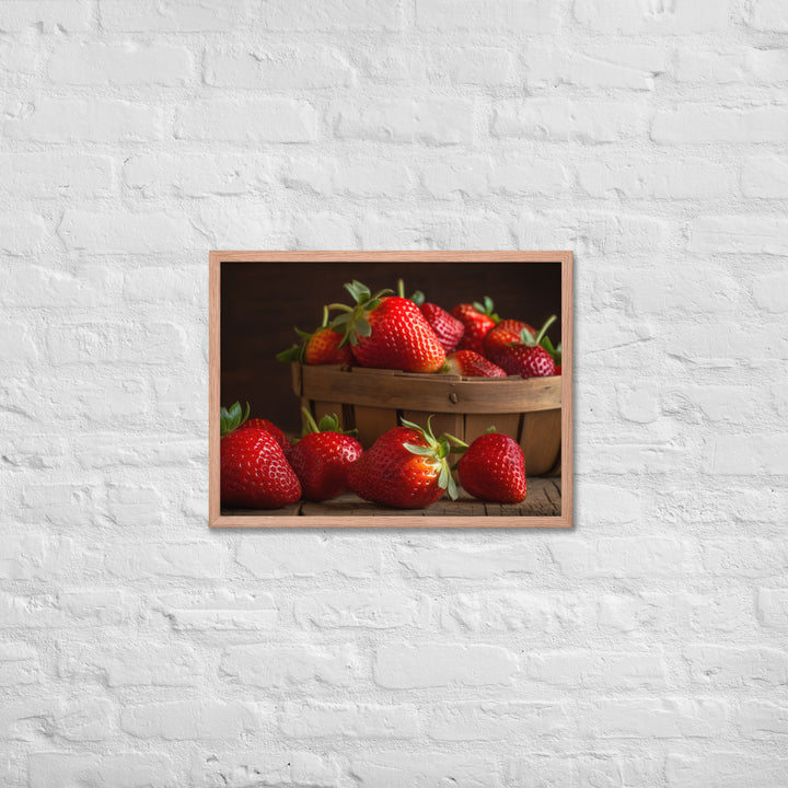 Juicy Red Delight Framed poster 🤤 from Yumify.AI