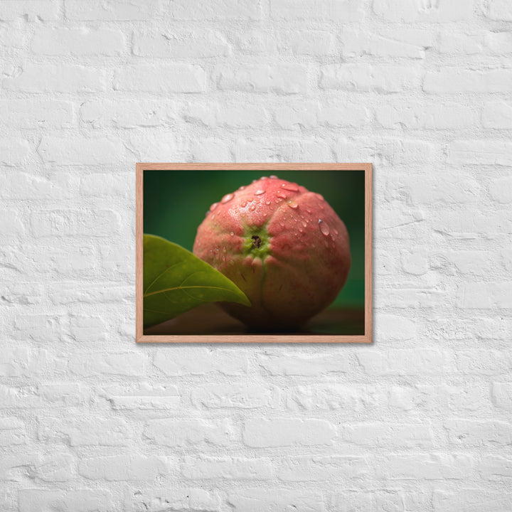 Juicy Guava Close Up Framed poster 🤤 from Yumify.AI