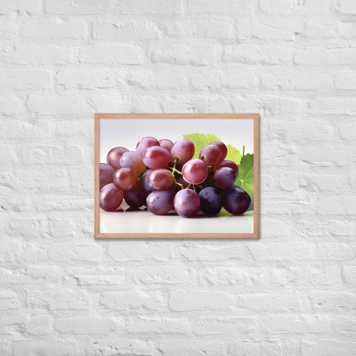 Fresh Grapes Framed poster 🤤 from Yumify.AI