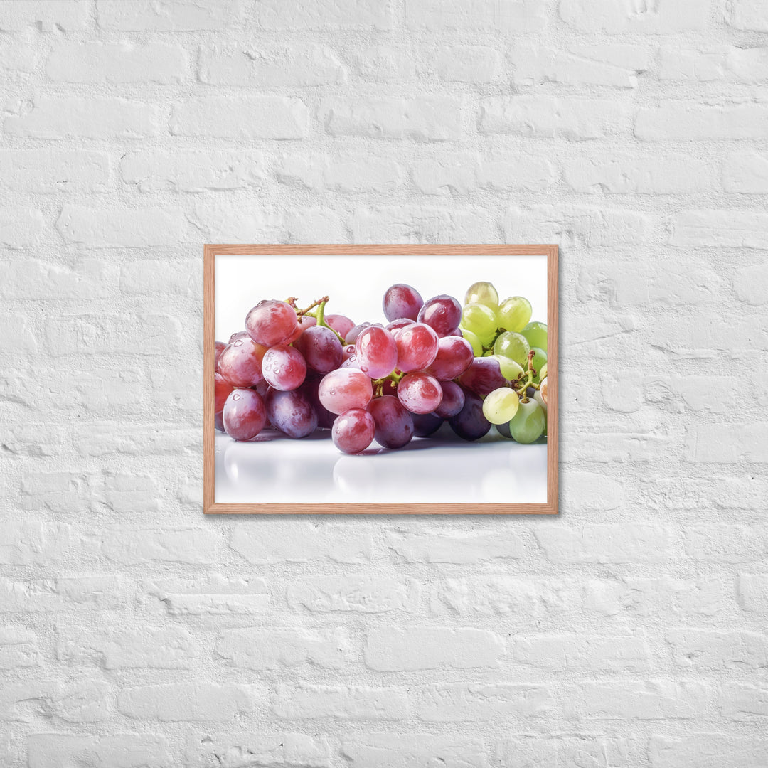 Fresh Grapes Framed poster 🤤 from Yumify.AI