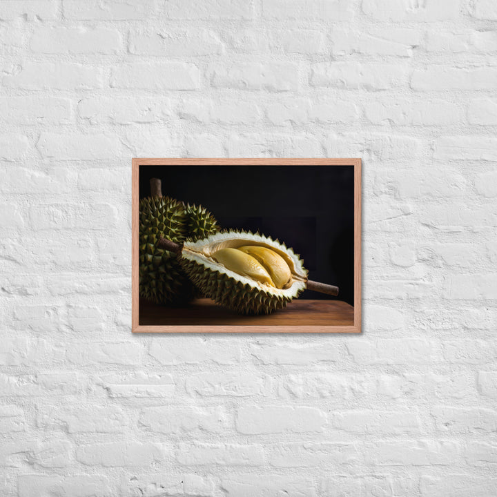 Durian Fruit as a Culinary Delight Framed poster 🤤 from Yumify.AI