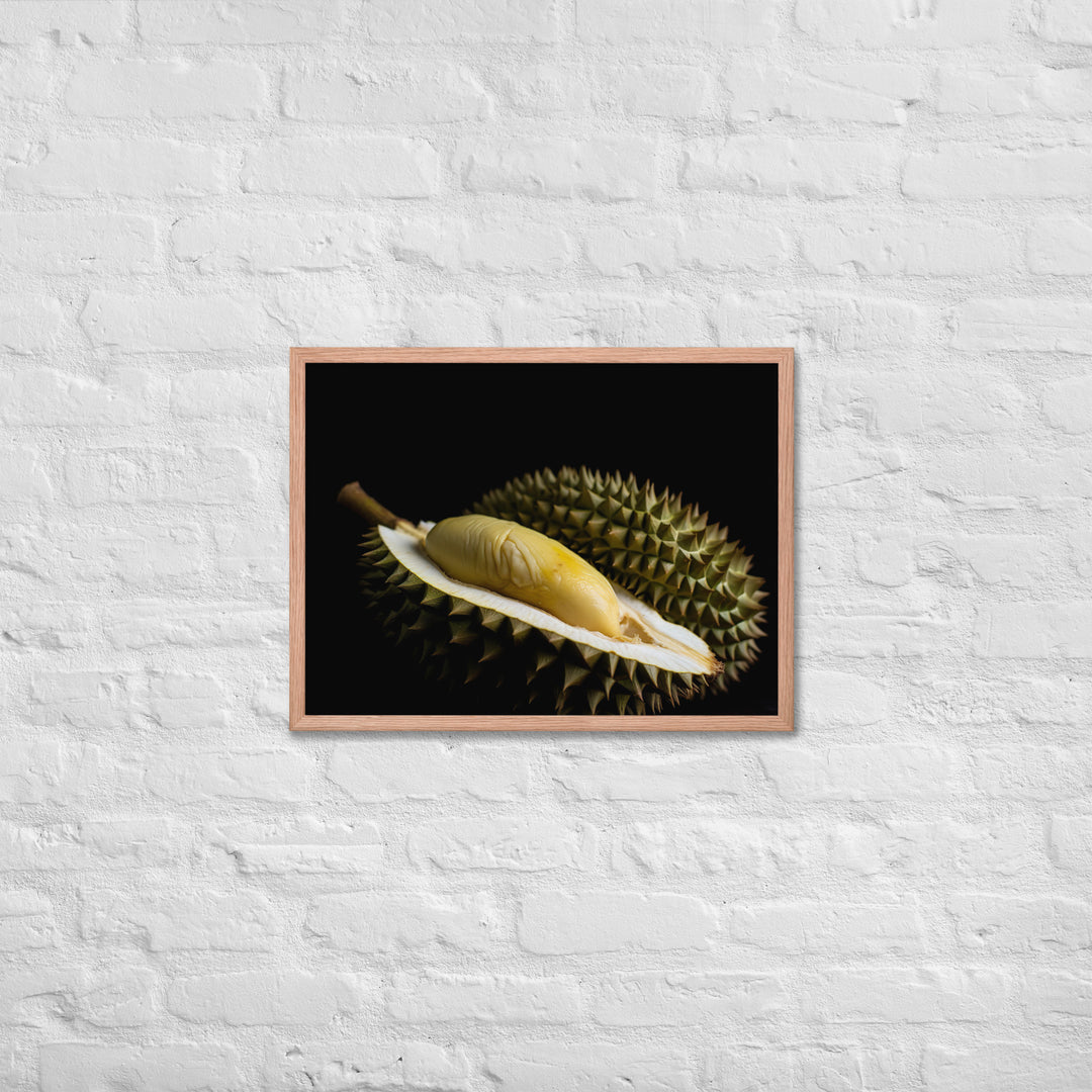 Durian Fruit as a Culinary Delight Framed poster 🤤 from Yumify.AI