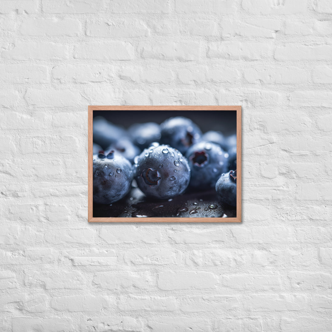 Blueberry Bliss Framed poster 🤤 from Yumify.AI