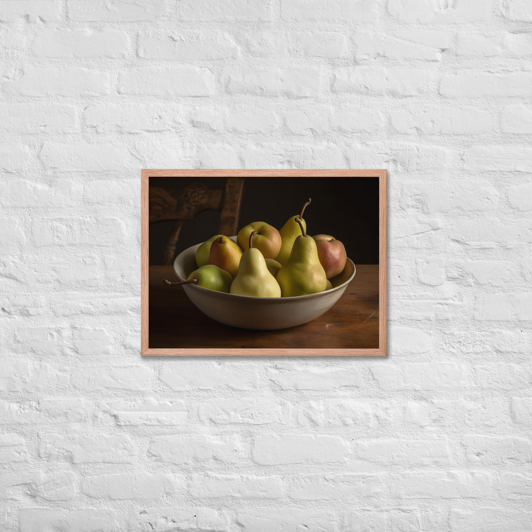 Bartlett Pears Framed poster 🤤 from Yumify.AI