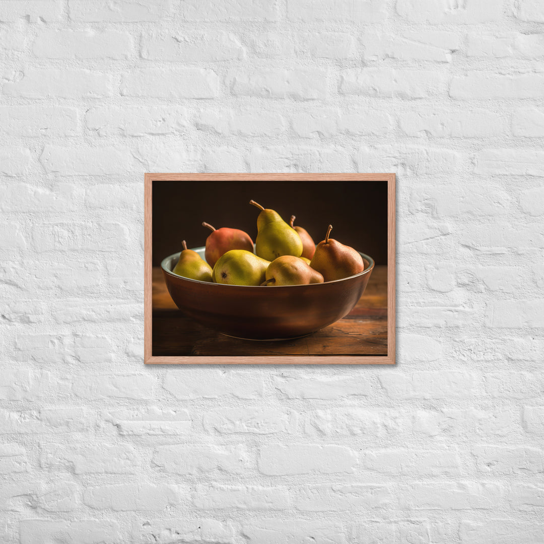 Bartlett Pears Framed poster 🤤 from Yumify.AI