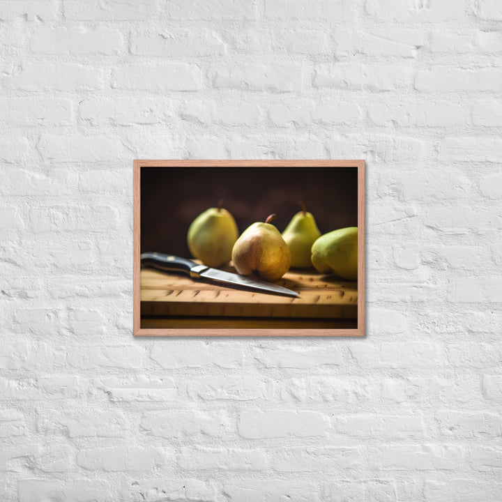Asian Pears Framed poster 🤤 from Yumify.AI