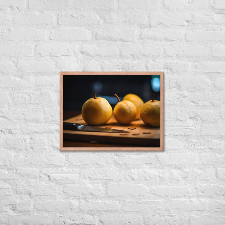 Asian Pears Framed poster 🤤 from Yumify.AI