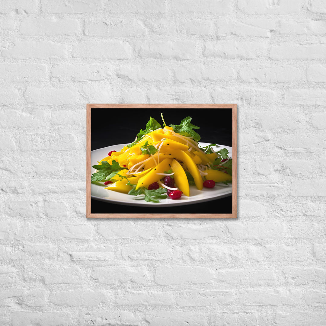 Mango Salsa Party Platter Framed poster 🤤 from Yumify.AI