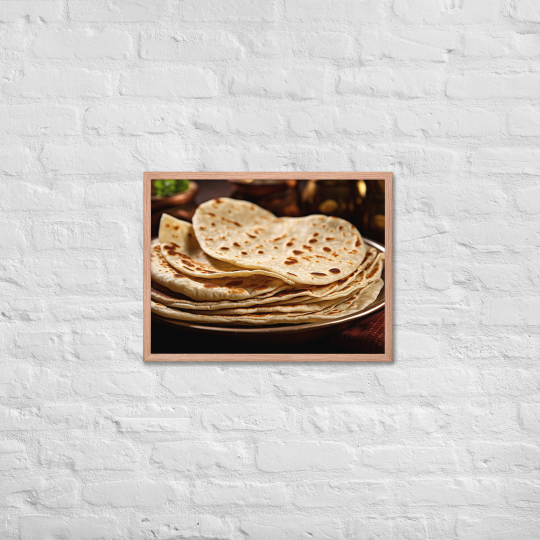 Chapati Framed poster 🤤 from Yumify.AI