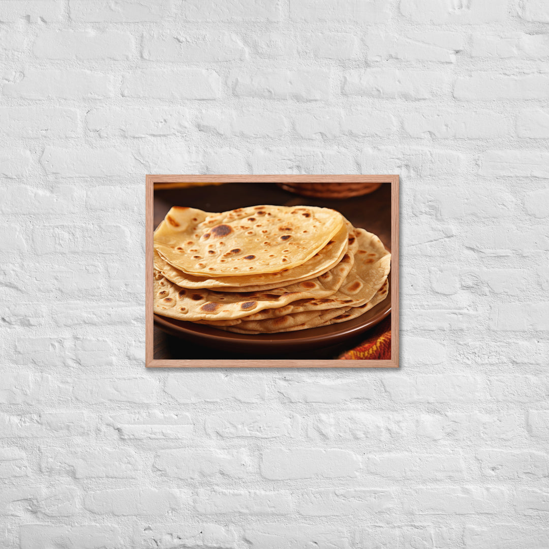 Chapati Framed poster 🤤 from Yumify.AI