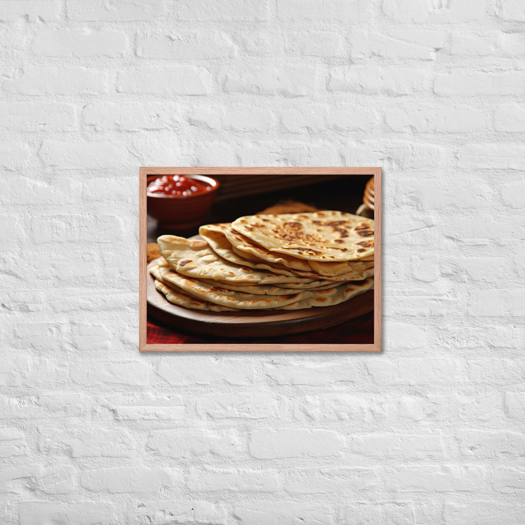 Chapati Framed poster 🤤 from Yumify.AI