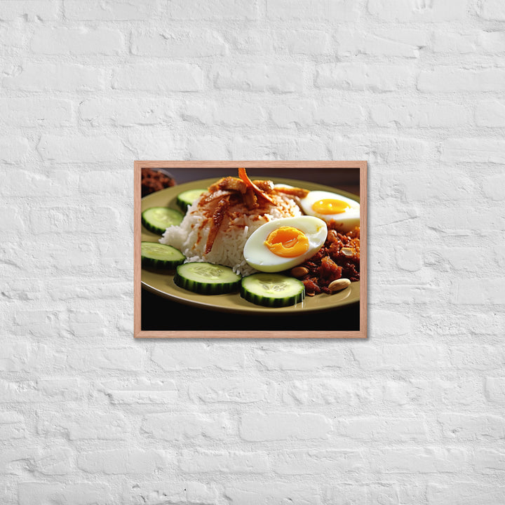 Nasi Lemak Framed poster 🤤 from Yumify.AI