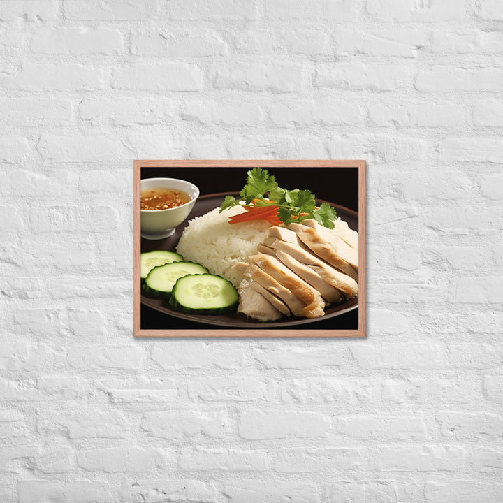 Hainanese Chicken Rice Framed poster 🤤 from Yumify.AI