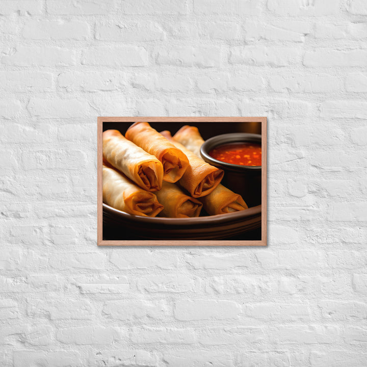 Lumpia Framed poster 🤤 from Yumify.AI