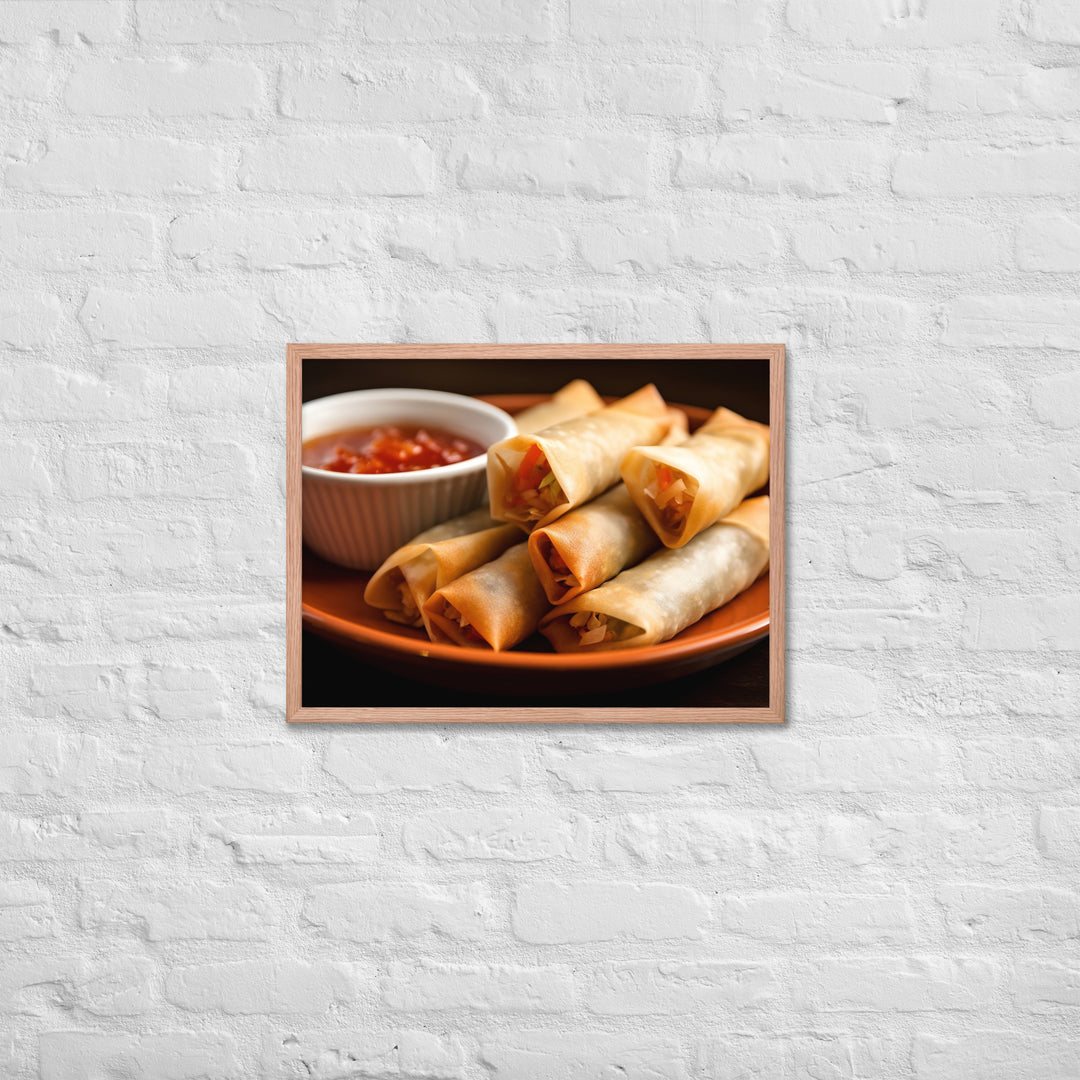 Lumpia Framed poster 🤤 from Yumify.AI