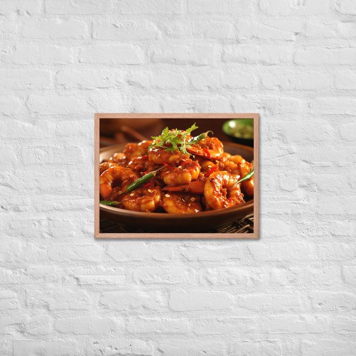 Sambal Goreng Udang Framed poster 🤤 from Yumify.AI