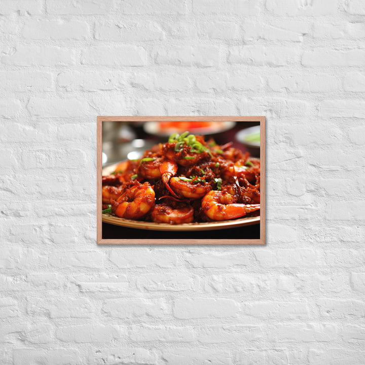 Sambal Goreng Udang Framed poster 🤤 from Yumify.AI