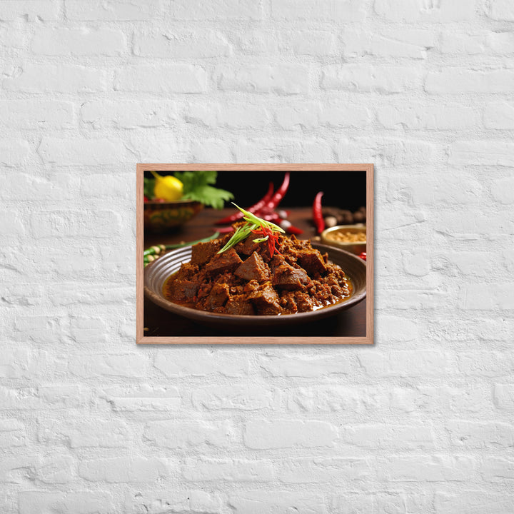 Rendang Framed poster 🤤 from Yumify.AI