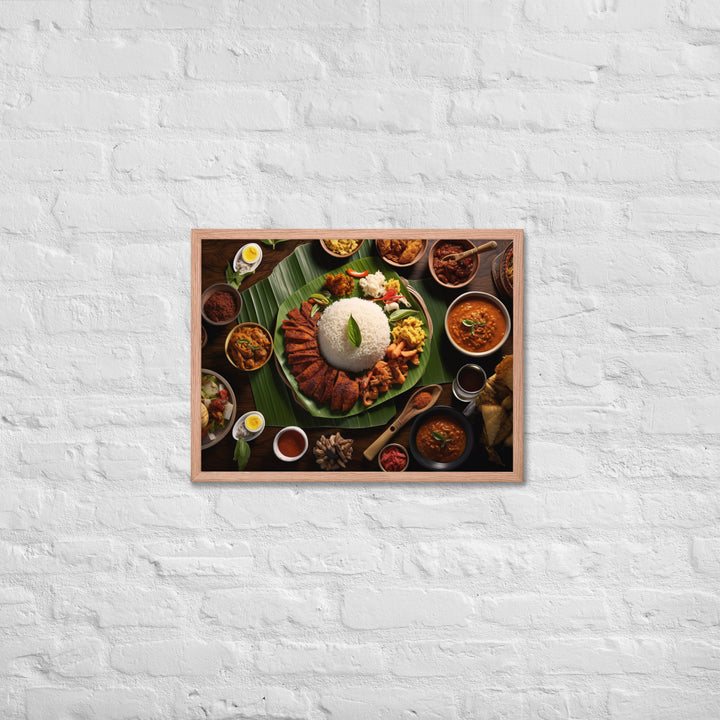 Nasi Padang Framed poster 🤤 from Yumify.AI