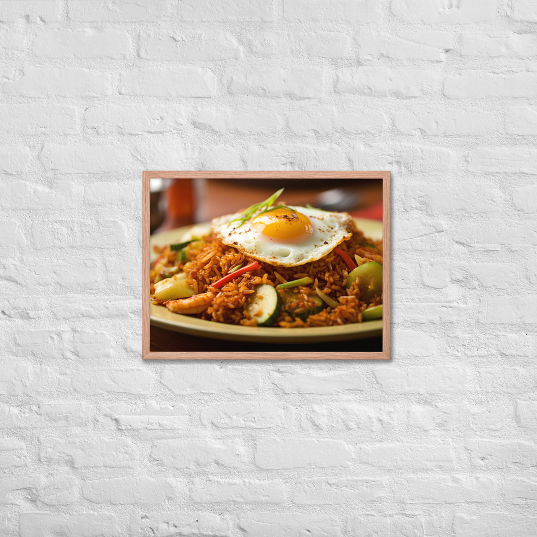 Nasi Goreng Framed poster 🤤 from Yumify.AI