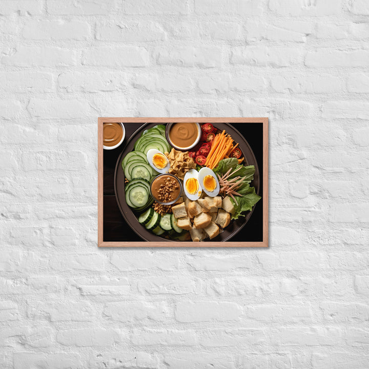 Gado Gado Framed poster 🤤 from Yumify.AI