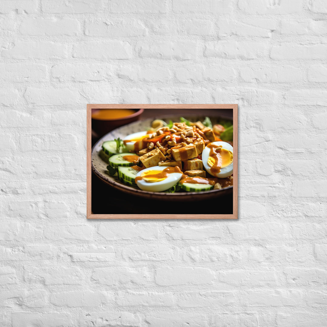 Gado Gado Framed poster 🤤 from Yumify.AI