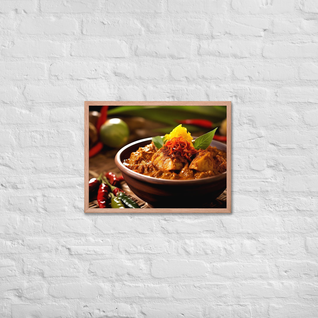 Rendang Framed poster 🤤 from Yumify.AI