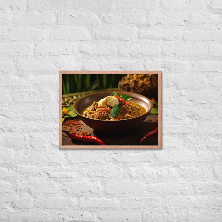 Rendang Framed poster 🤤 from Yumify.AI