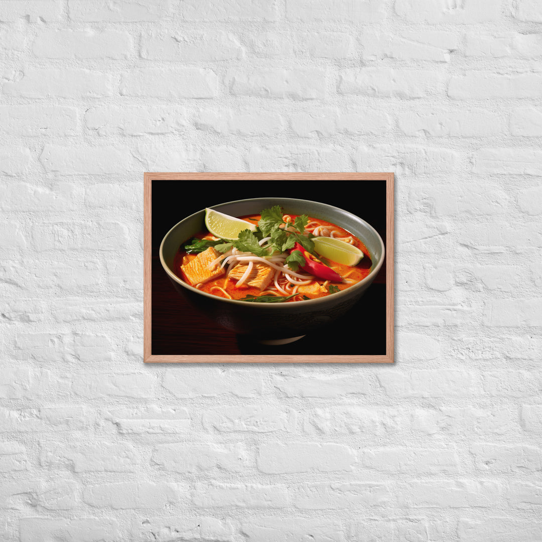 Laksa Framed poster 🤤 from Yumify.AI