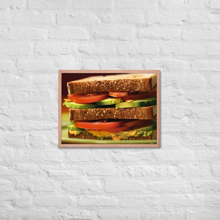 Veggie Sandwich Framed poster 🤤 from Yumify.AI