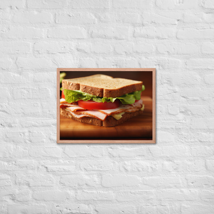 Turkey and Avocado Sandwich Framed poster 🤤 from Yumify.AI