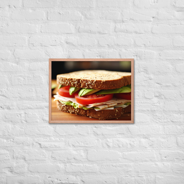 Turkey and Avocado Sandwich Framed poster 🤤 from Yumify.AI