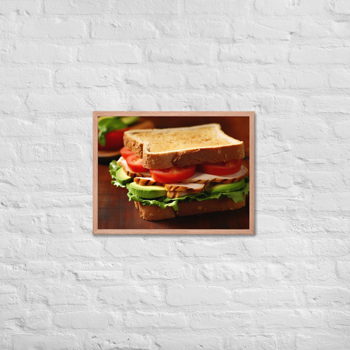 Turkey and Avocado Sandwich Framed poster 🤤 from Yumify.AI