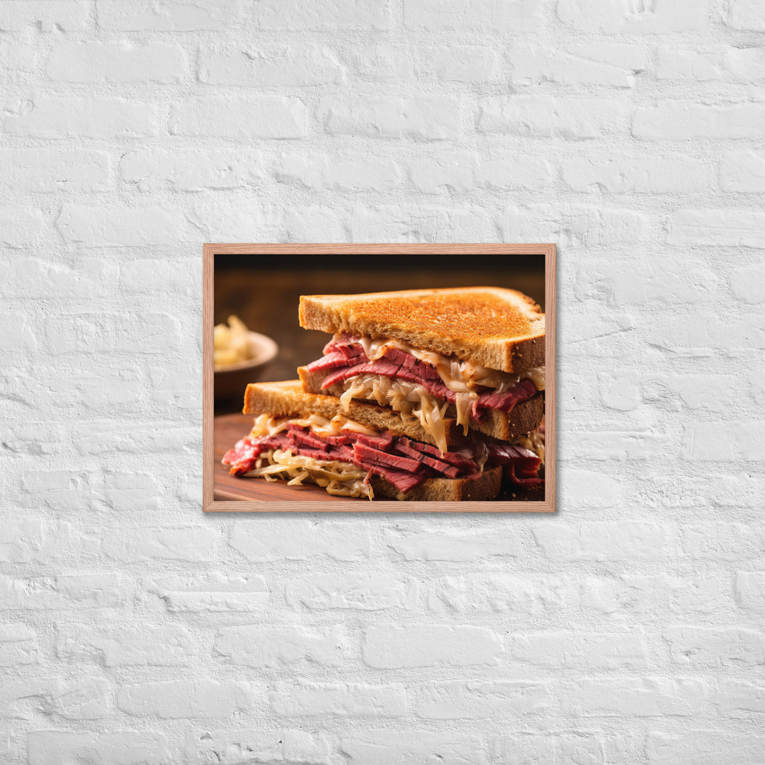 Reuben Sandwich Framed poster 🤤 from Yumify.AI