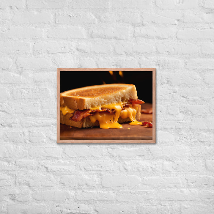 Grilled Cheese Sandwich Framed poster 🤤 from Yumify.AI