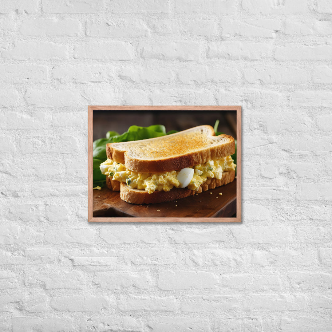 Egg Salad Sandwich Framed poster 🤤 from Yumify.AI