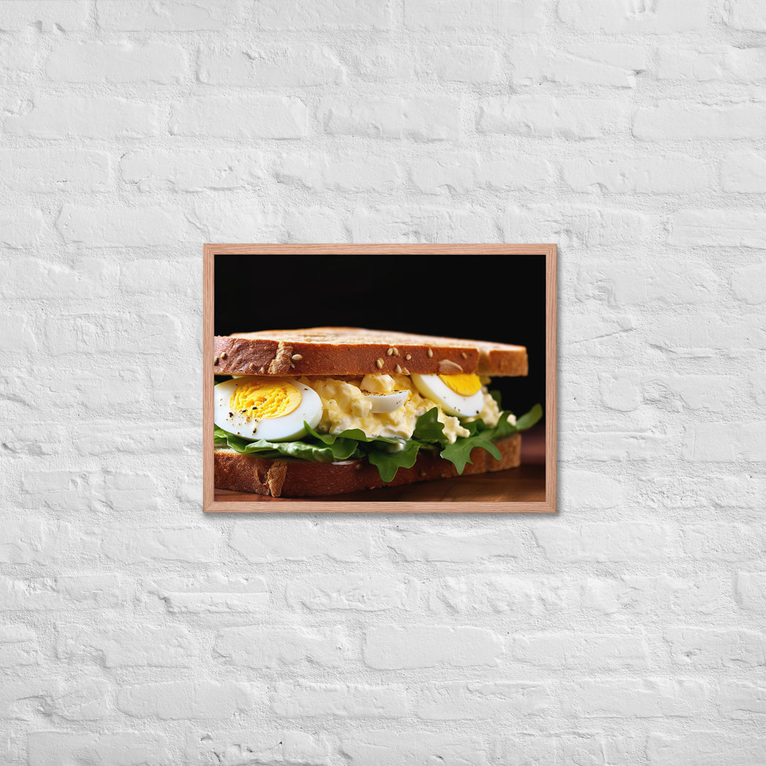 Egg Salad Sandwich Framed poster 🤤 from Yumify.AI