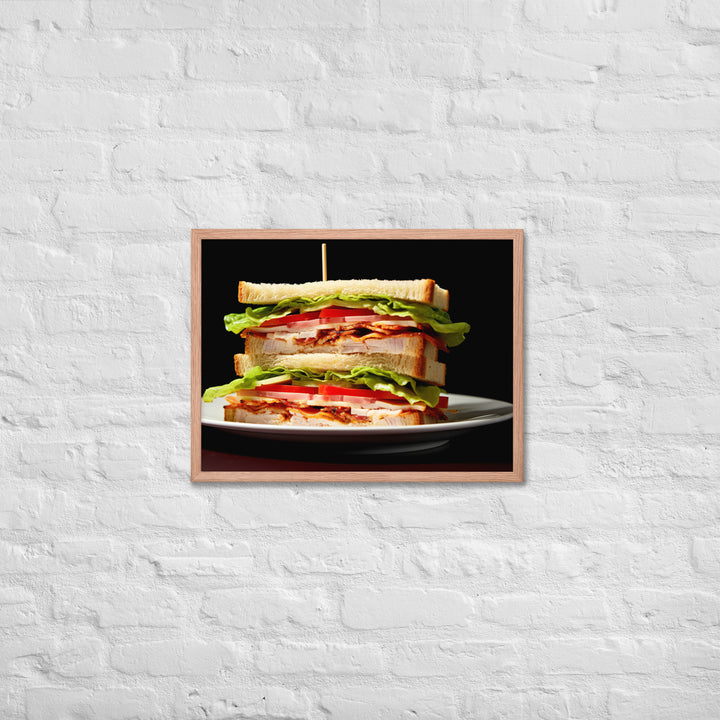 Club Sandwich Framed poster 🤤 from Yumify.AI